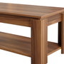 Hanah Home Mesa de Centro Nogal 104x47x56cm Tablero Partículas Recubierto Melamina
